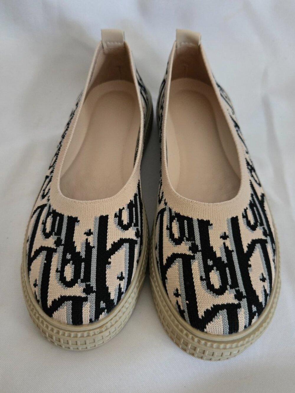 Women's Flexible Knit Ballet Flats SZ 7.5